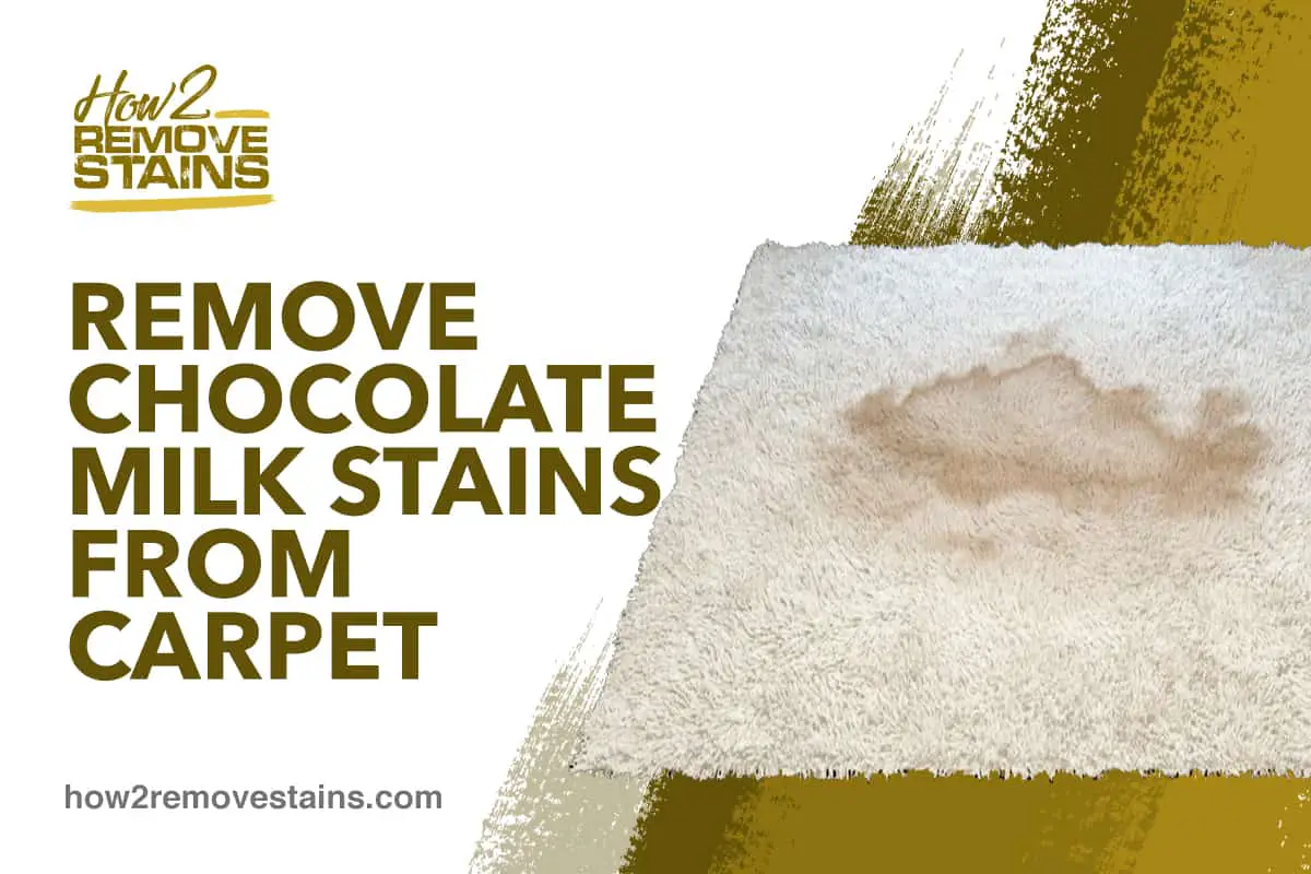 Wie man Schokoladenmilchflecken aus dem Teppich entfernt